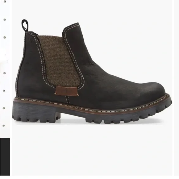 New Josef Seibel Dark Black Suede Leather Boot With Side Zipper, Never worn. 38 - Picture 7 of 12